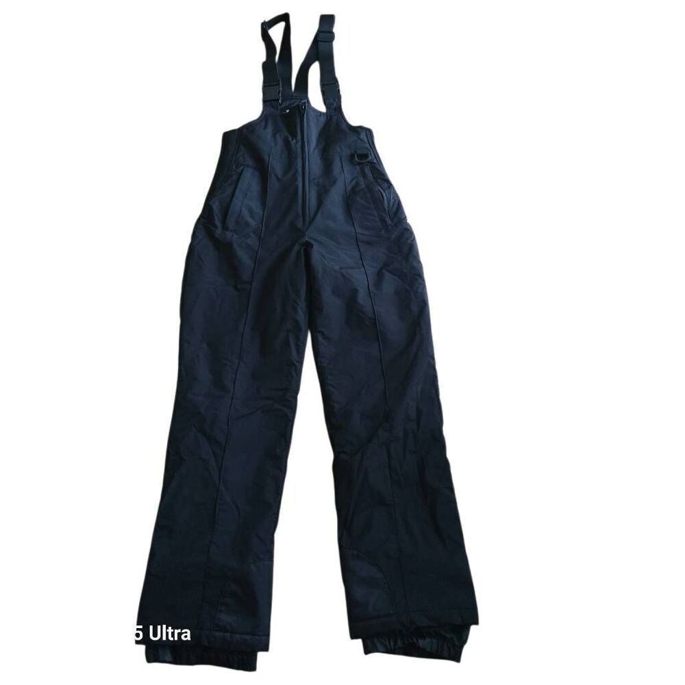 Sport Essentials Sz 16youth unisex black ski bib overalls nylon